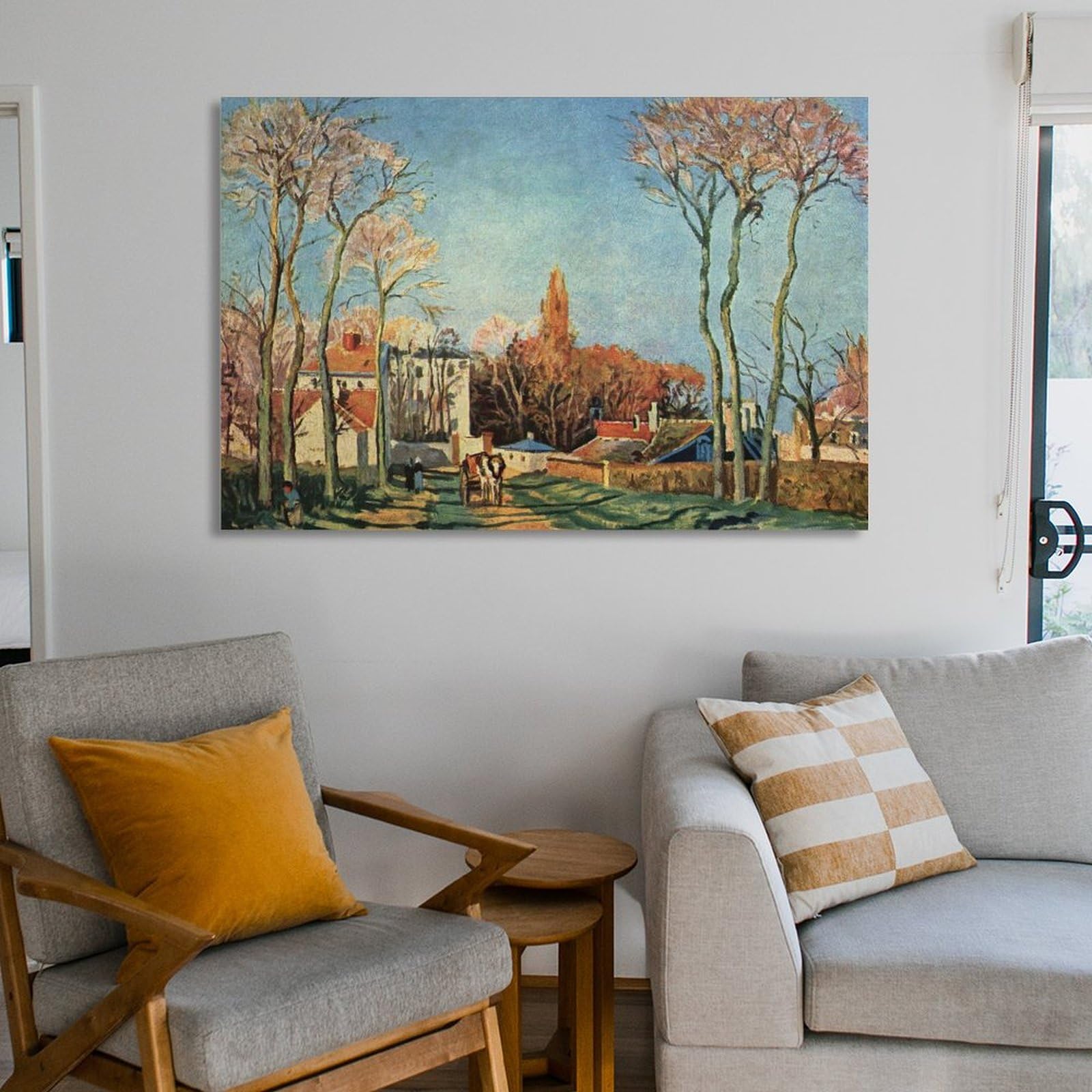 Amazon.co.jp: Camille Pissarro カミーユ・ピサロ 《ヴォワザン村の